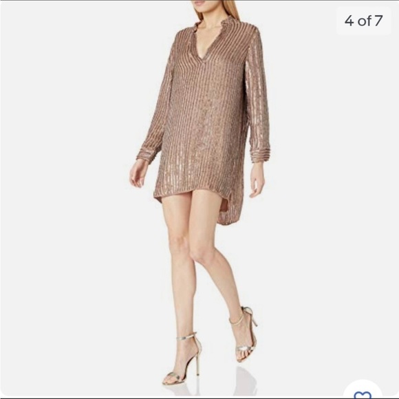 Show Me Your Mumu Tan Roscoe Sequin & Beaded Dress - Picture 2 of 11